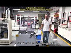 Equipamento de ensaio de pulverização de sal Sistema de pulverização de torre integralmente moldeado Cobre de PVC Tanque de vedação de água