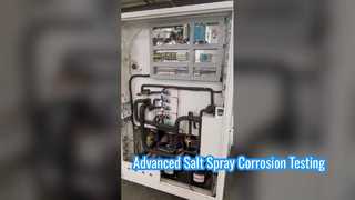 Testador de spray de sal programável para teste de prevenção de ferrugem em metal