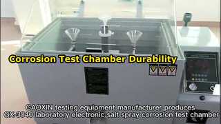 A câmara de teste de névoa salina.