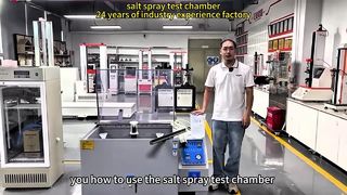 Equipamento de teste de pulverização de sal totalmente automático, inteligente, de baixo ruído e sem calibração