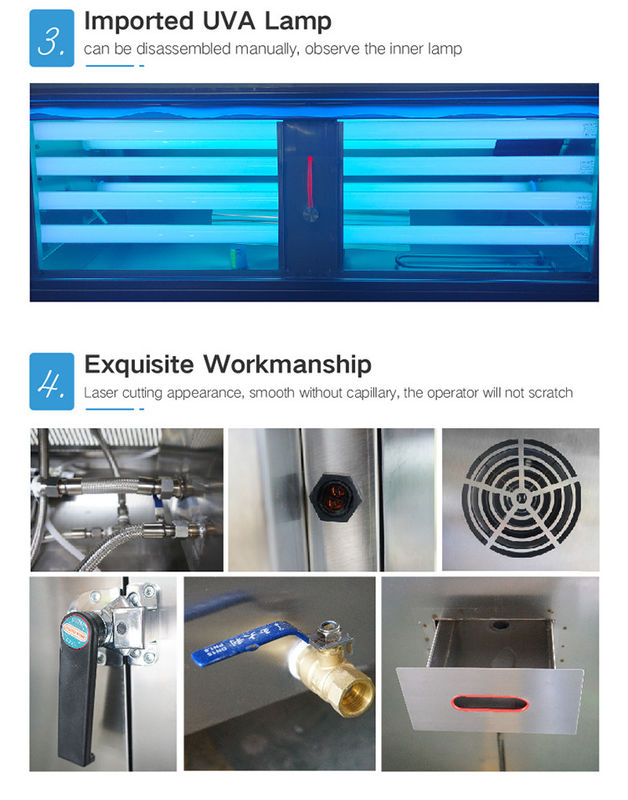 Com precisão UV da irradiação de ±5% equipamento de teste leve uv personalizado do tamanho da câmara