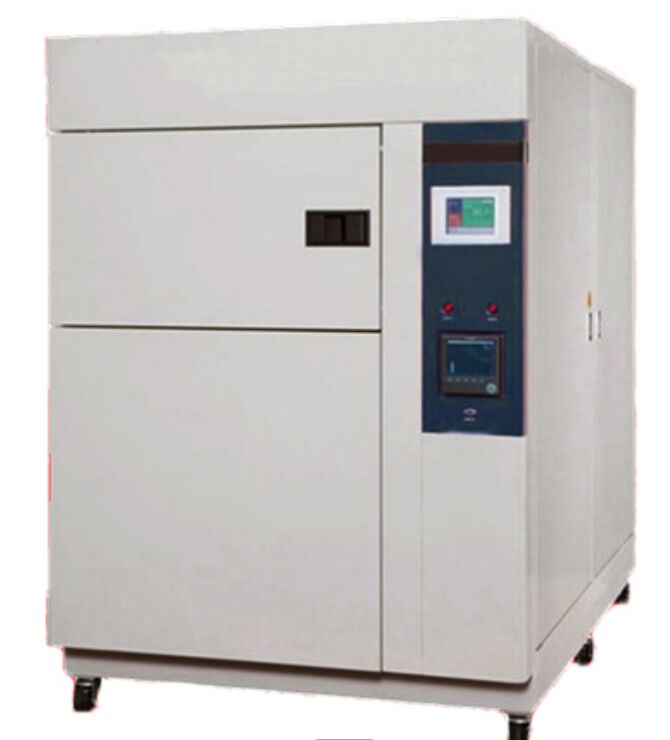 Câmara de teste de choque térmico configurável de duas caixas com faixa de 60°C a 200°C, proteção multi-segurança para defesa, aeroespacial, eletrônica