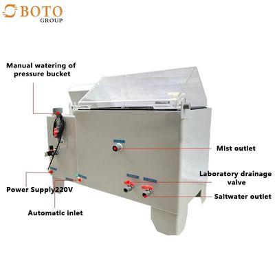 A câmara do teste de pulverizador de sal de ASTM B117 personalizou o tamanho 0.2Mpa~0.4Mpa