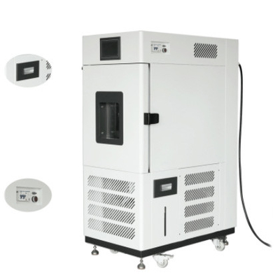 Temporada de aquecimento da câmara de ensaio de temperatura e umidade Cerca de 3-5C/min Fonte de alimentação AC 220V/380V 50/60Hz Uniformidade de temperatura ±0,5°C