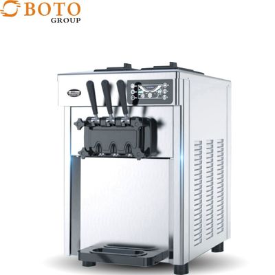 Sete automáticos verticais - máquina macia de limpeza livre do gelado do suporte do cone de gelado três do dia
