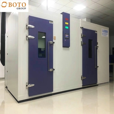 Caminhada ambiental do teste do clima do laboratório de BOTO na temperatura da câmara climática e caminhada do equipamento da umidade no homem poderoso do teste